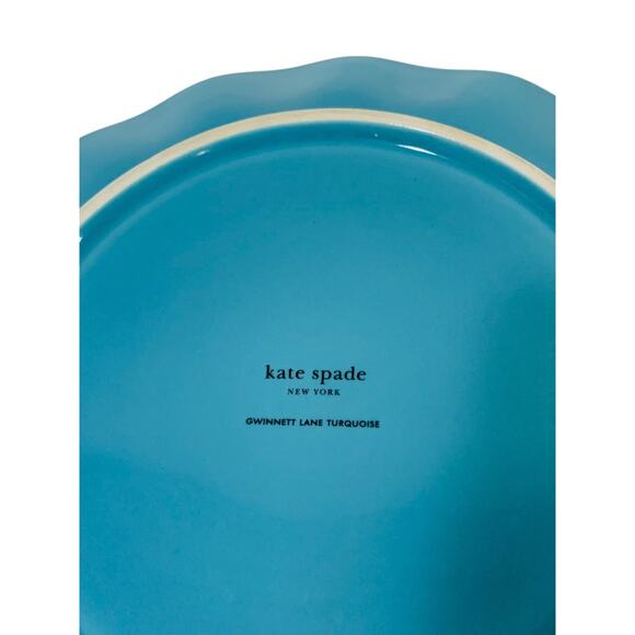 Lenox X Kate Spade Gwinnett Lane Turquoise 9.1 Inch Luncheon Plate - Picture 10 of 10